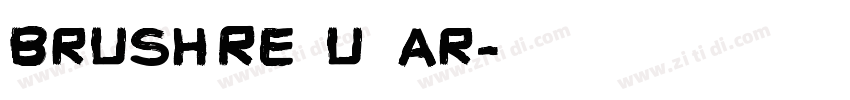 Brush Regular字体转换